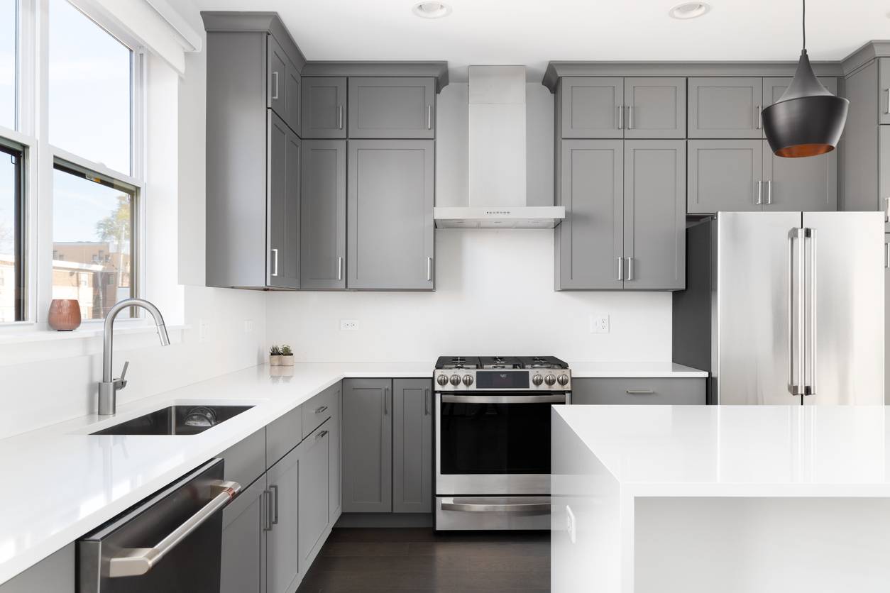Cuisine tendance en gris